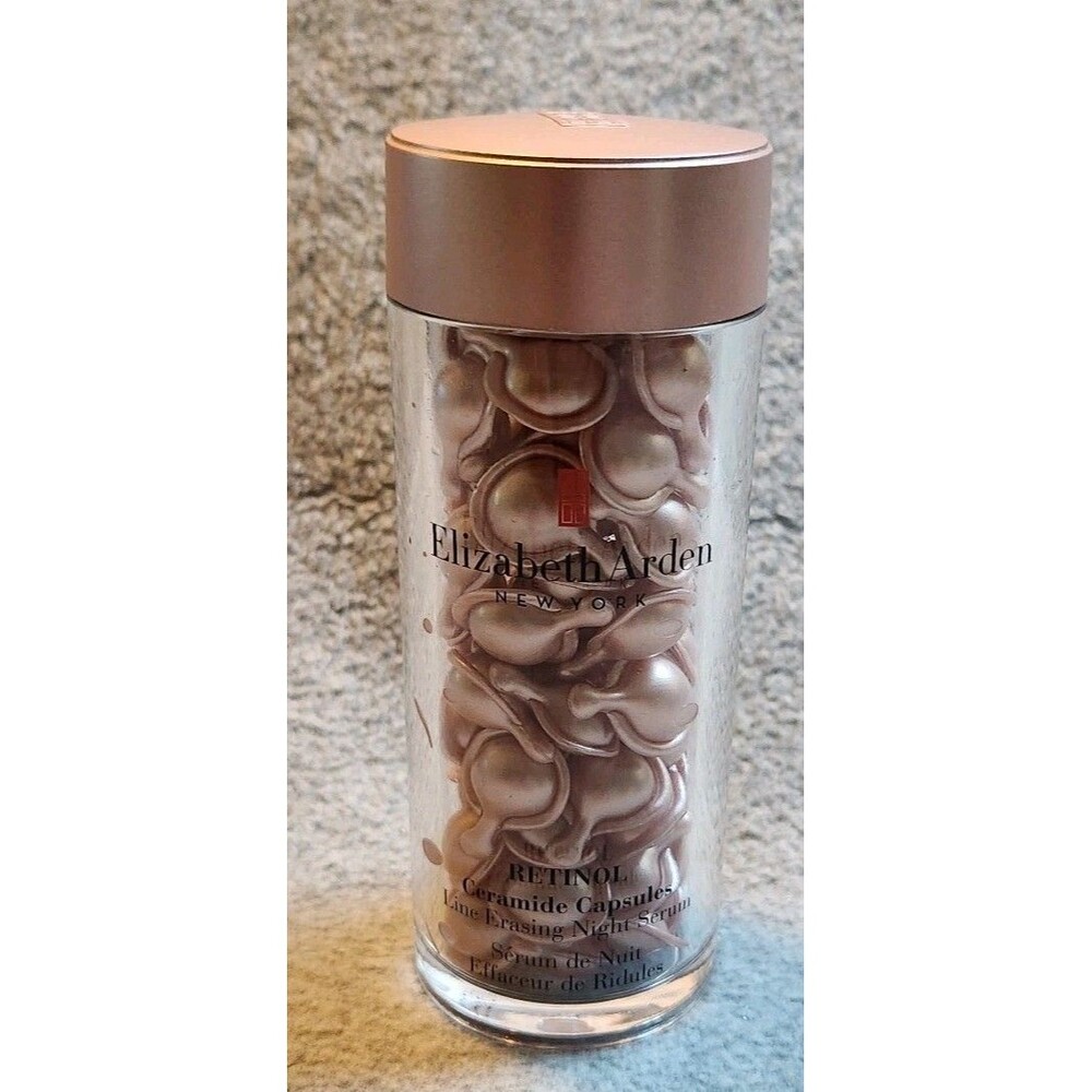 Retinol by Elizabeth Arden, 60 Ceramide Capsules Line Erasing Night Serum .95oz